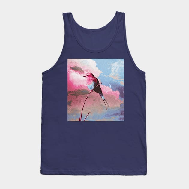 Colorful bird sky Tank Top by Frajtgorski